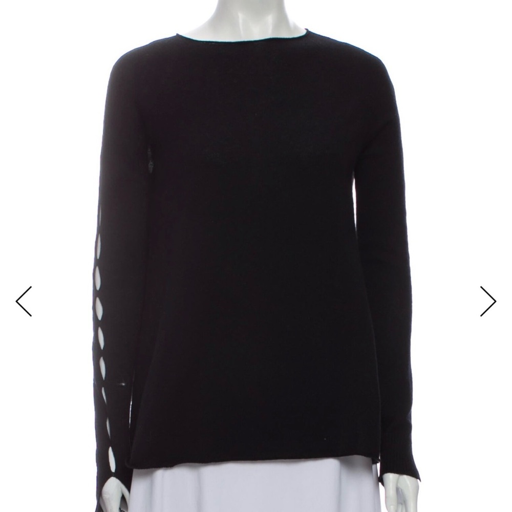 The Row Black Long Sleeve Sweater